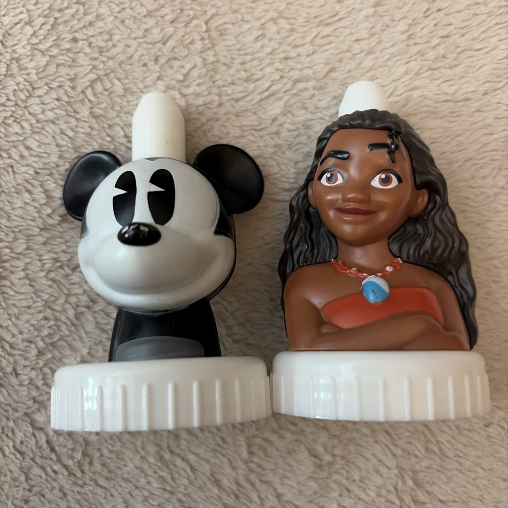 Lot Of 2 Good 2 Grow Toppers - Disney Mickey Mouse & Moana